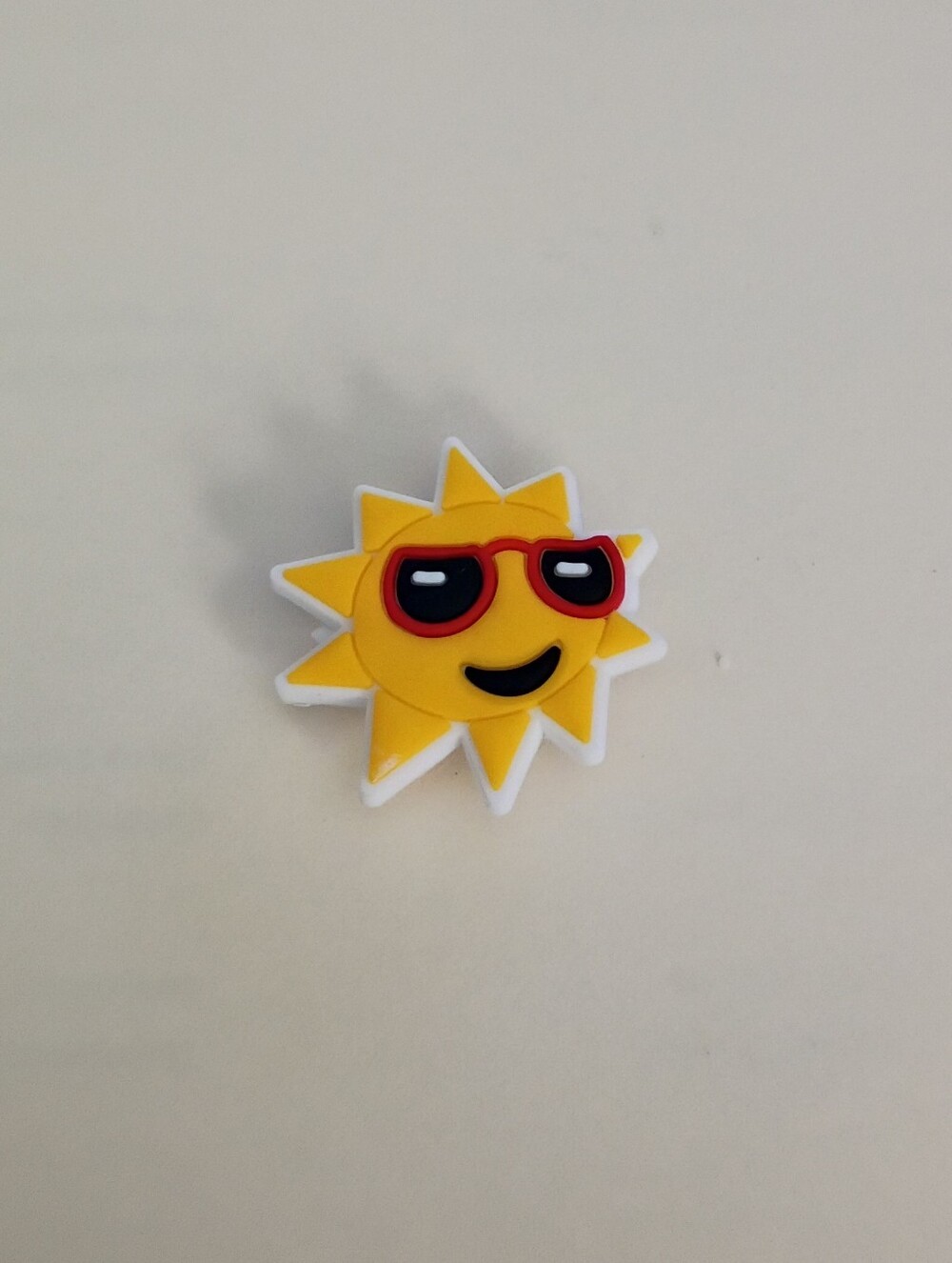 10 for $10 Jibbitz Croc Charm - Cool Guy Sun Smiling Sunshine w/ Red Sunglasses